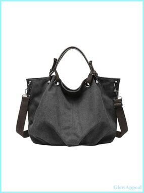Heavy-Duty Water-Resistant Tool Canvas Tote Bag Convertible Messenger Bag